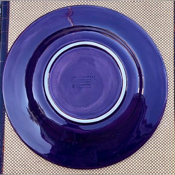 Pottery Barn SAUSALITO Fig Purple Glazed Earthenware Dinner Plate - Picture 11 of 16